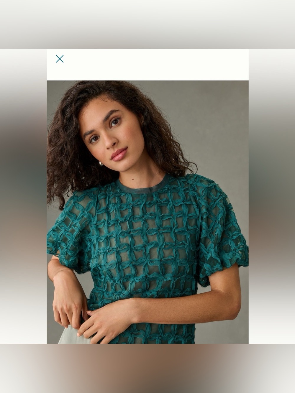 Anthropologie Sarah Hann Textured Top